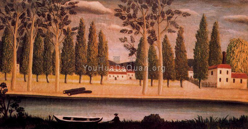 River Bank - 亨利·卢梭